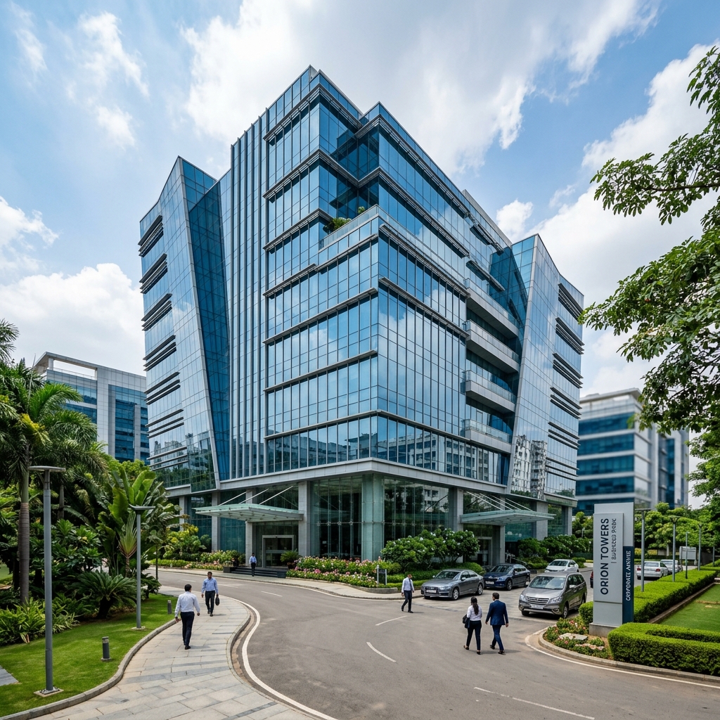 Modern commercial office building
